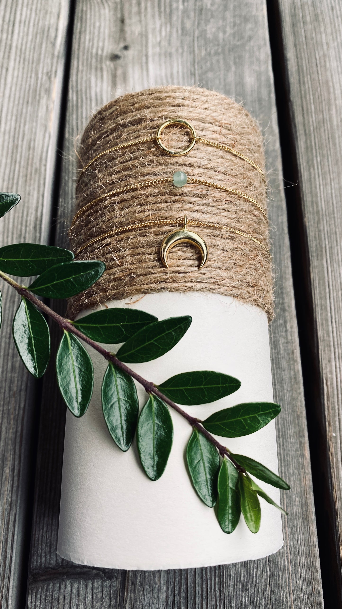 NALI Aventurin Halskette | Necklace Gold