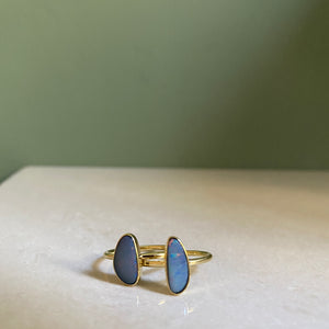 WINA Australischer Opal Ring Gold