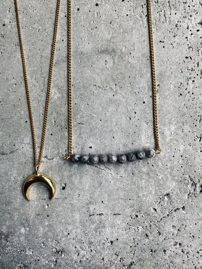 SEA YOU MOON Halskette | Necklace Gold