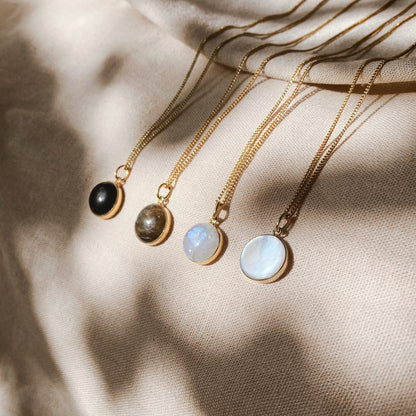 HANA Labradorit Halskette | Necklace Gold