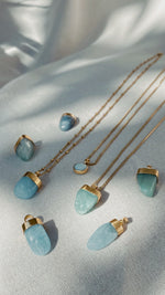 MENTARI AMAZONIT Halskette | Necklace Gold