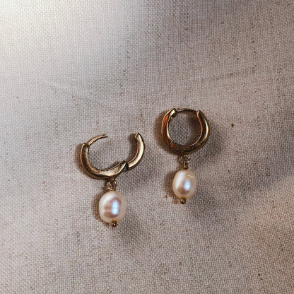 TIARA Ohrring Perle | Earring Pearl Gold