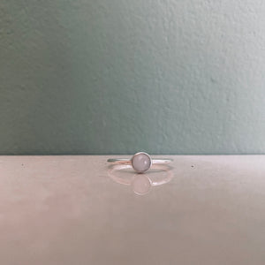 DEWI ROSEQUARZ Ring Silver