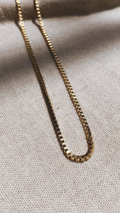 BOX CHAIN CHOKER 40cm Stainless Steel Halskette | Necklace Gold