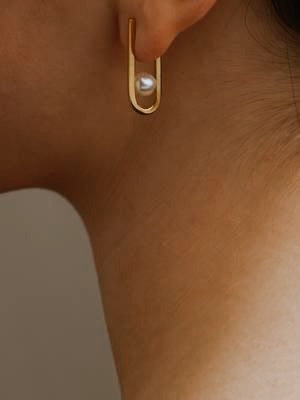 ORLIN Ohrring Perle | Earring Pearl Gold