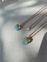 MENTARI AMAZONIT Halskette | Necklace Gold