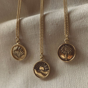 DREAMSEA. Collection | THE PALM Halskette | Necklace Gold