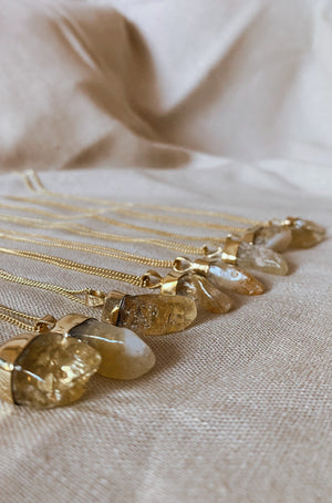 MENTARI CITRIN Halskette | Necklace Gold