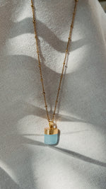 MENTARI AMAZONIT Halskette | Necklace Gold