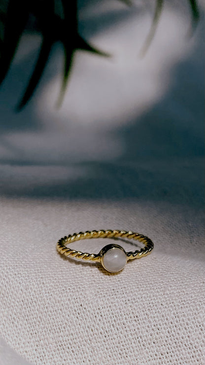 SENANG ROSEQUARZ Ring Gold