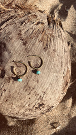 LIV Ohrring AMAZONIT | Earring Gold