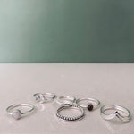 DEWI ROSEQUARZ Ring Silver