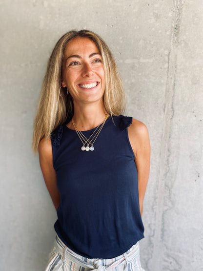 HANA Rosenquarz Halskette | Necklace Gold