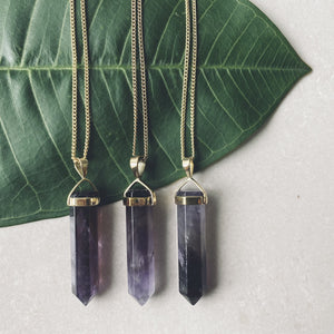 BELLE AMETHYST Halskette | Necklace Gold