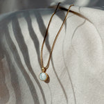 HANA AMAZONIT SMALL Halskette | Necklace Gold