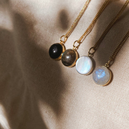 HANA Labradorit Halskette | Necklace Gold
