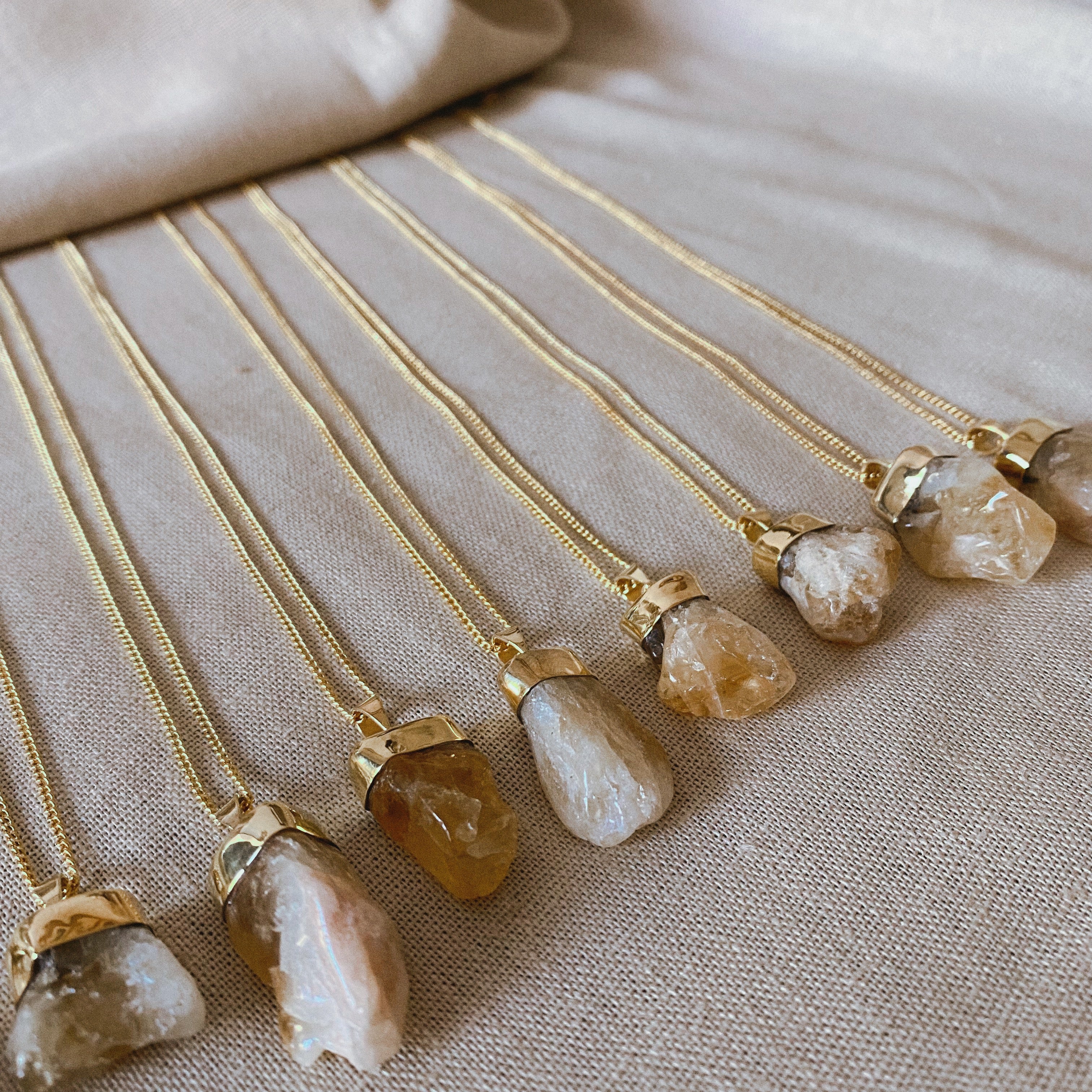 MENTARI CITRIN Halskette | Necklace Gold
