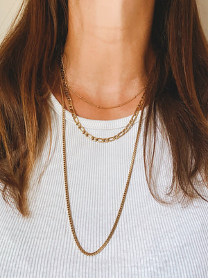 BALL CHAIN CHOKER 40cm Stainless Steel Halskette | Necklace Gold