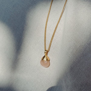 YUNITA PEACH MOONSTONE Halskette | Necklace Gold