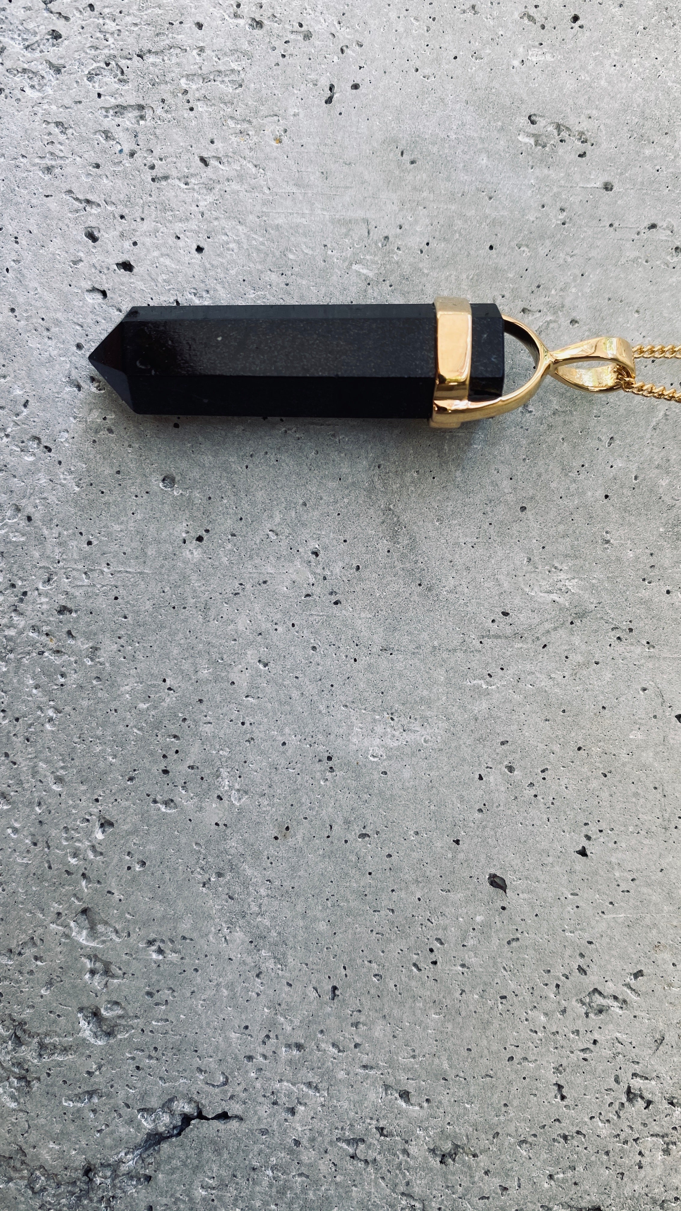 BELLE BLACK AGATE Halskette | Necklace Gold