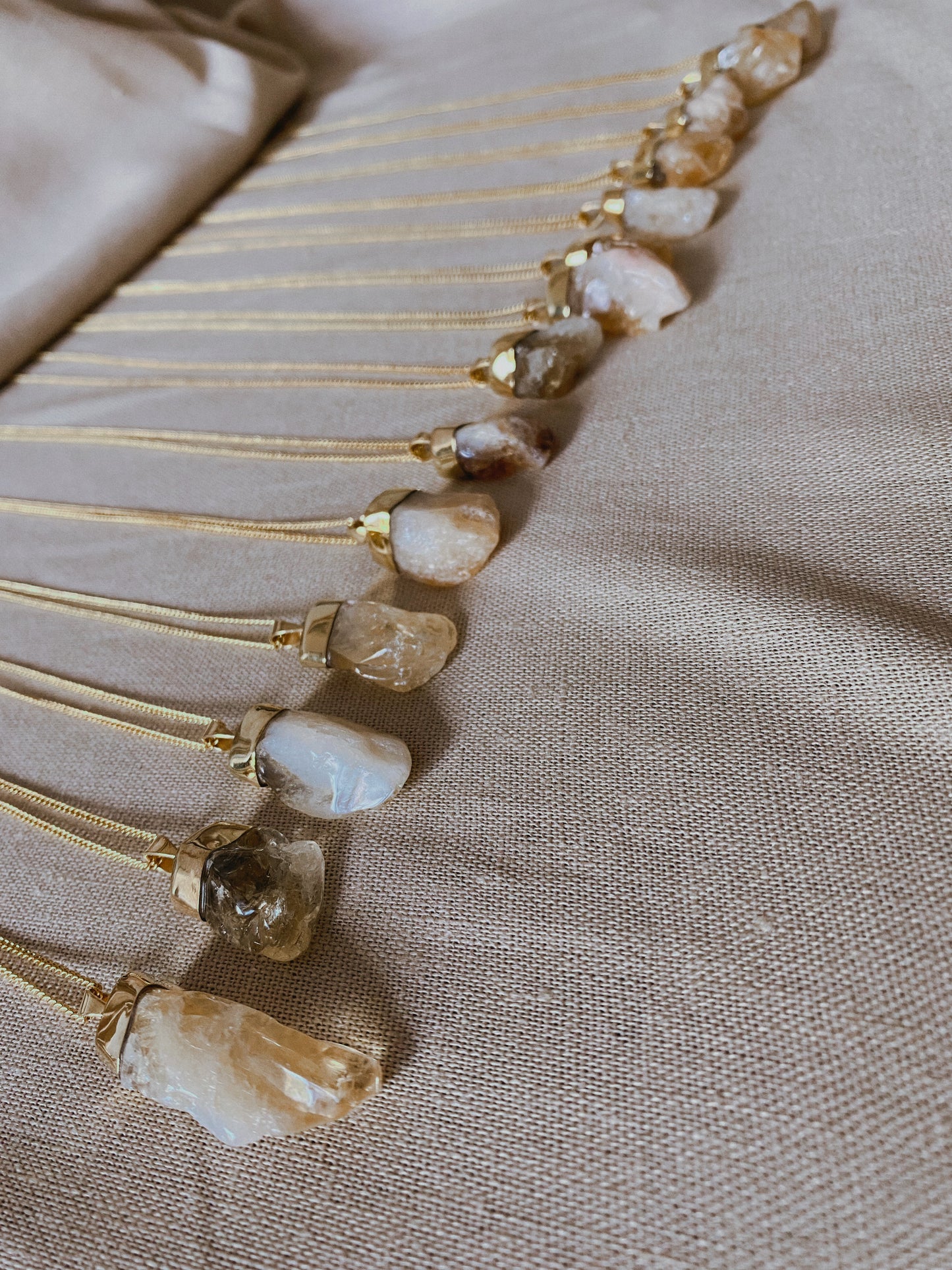 MENTARI CITRIN Halskette | Necklace Gold