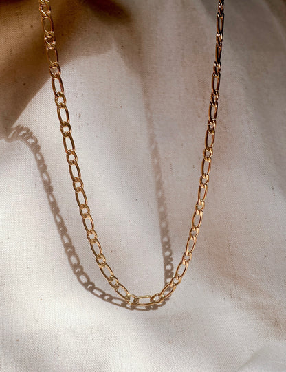 FABIYA FIGARO Stainless Steel 45/50cm Halskette | Necklace Gold
