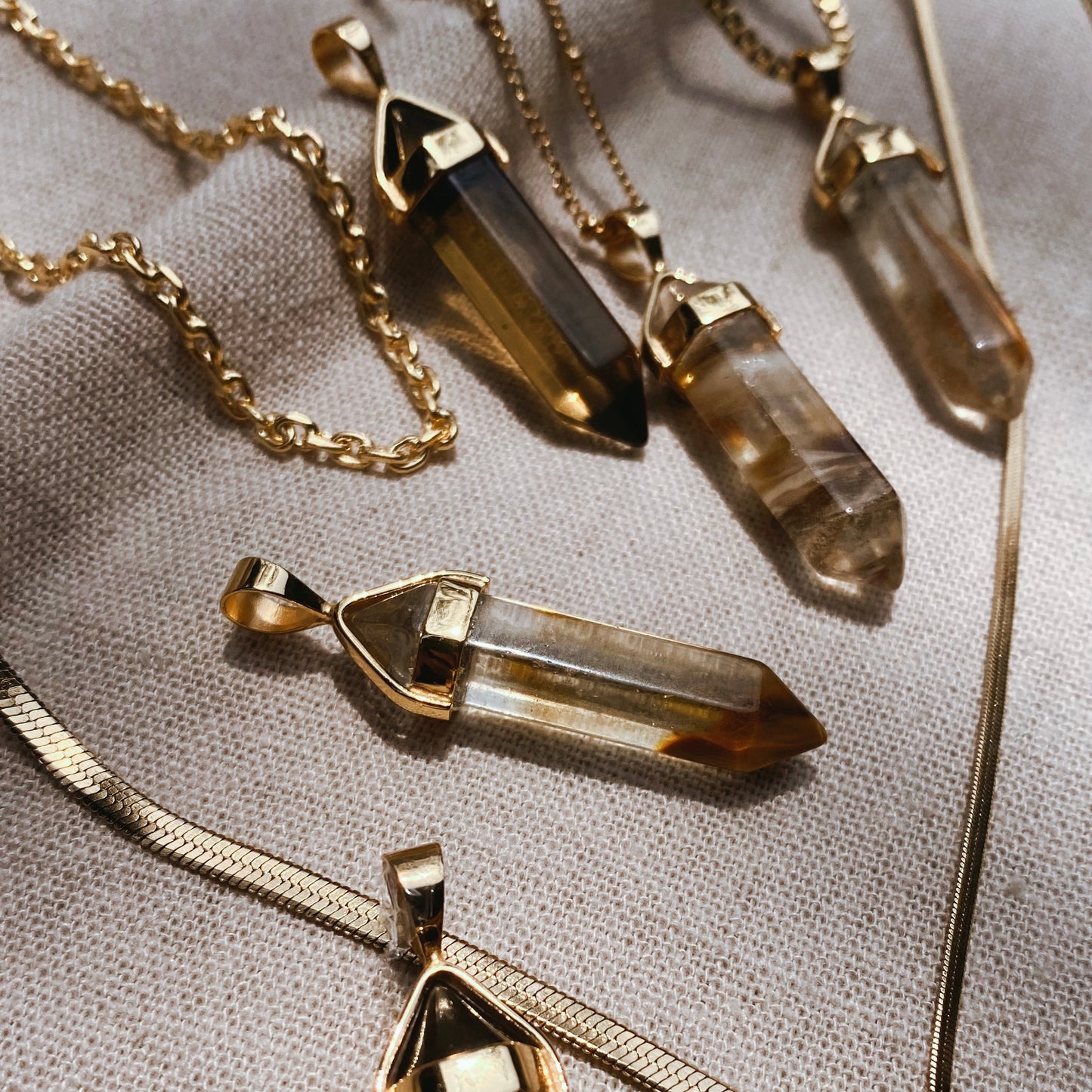 JAWAJIVA Choker (handmade from ONE BRASS STICK) Halskette | Necklace Gold