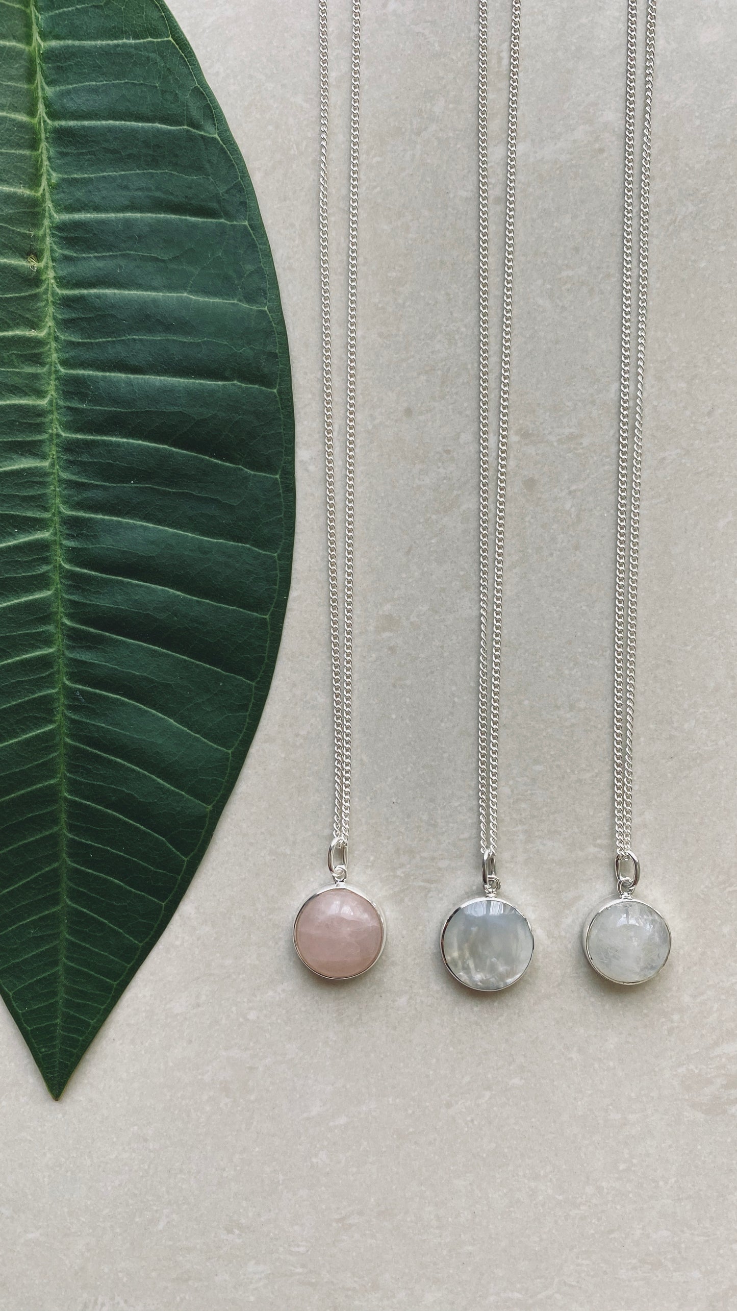HANA Mondstein Halskette | Necklace Silver