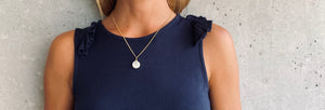 HANA Perlmutt Halskette | Necklace Gold