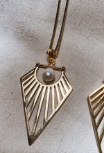 WAYANG Mutiara PINK FLORES PEARL Halskette | Necklace Gold