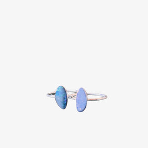 WINA Australischer Opal Ring Silver