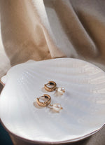 TIARA Ohrring Perle | Earring Pearl Gold