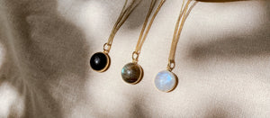 HANA Black Onyx Halskette | Necklace Gold