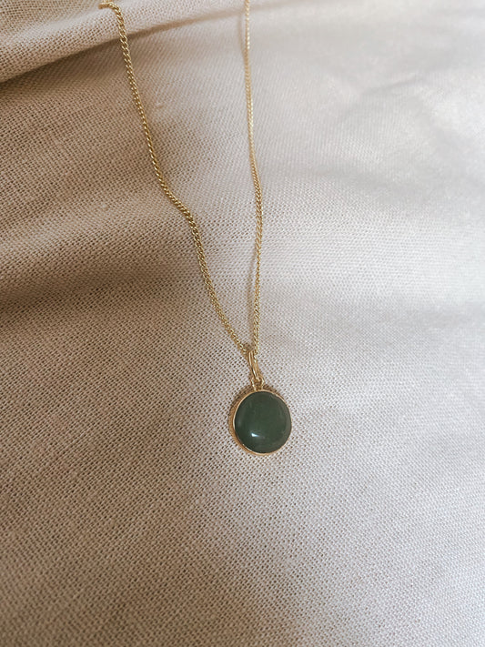 HANA AVENTURIN 10mm Halskette | Necklace Gold