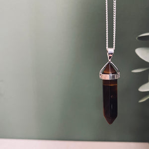 BELLE TIGER EYE Halskette | Necklace Silver