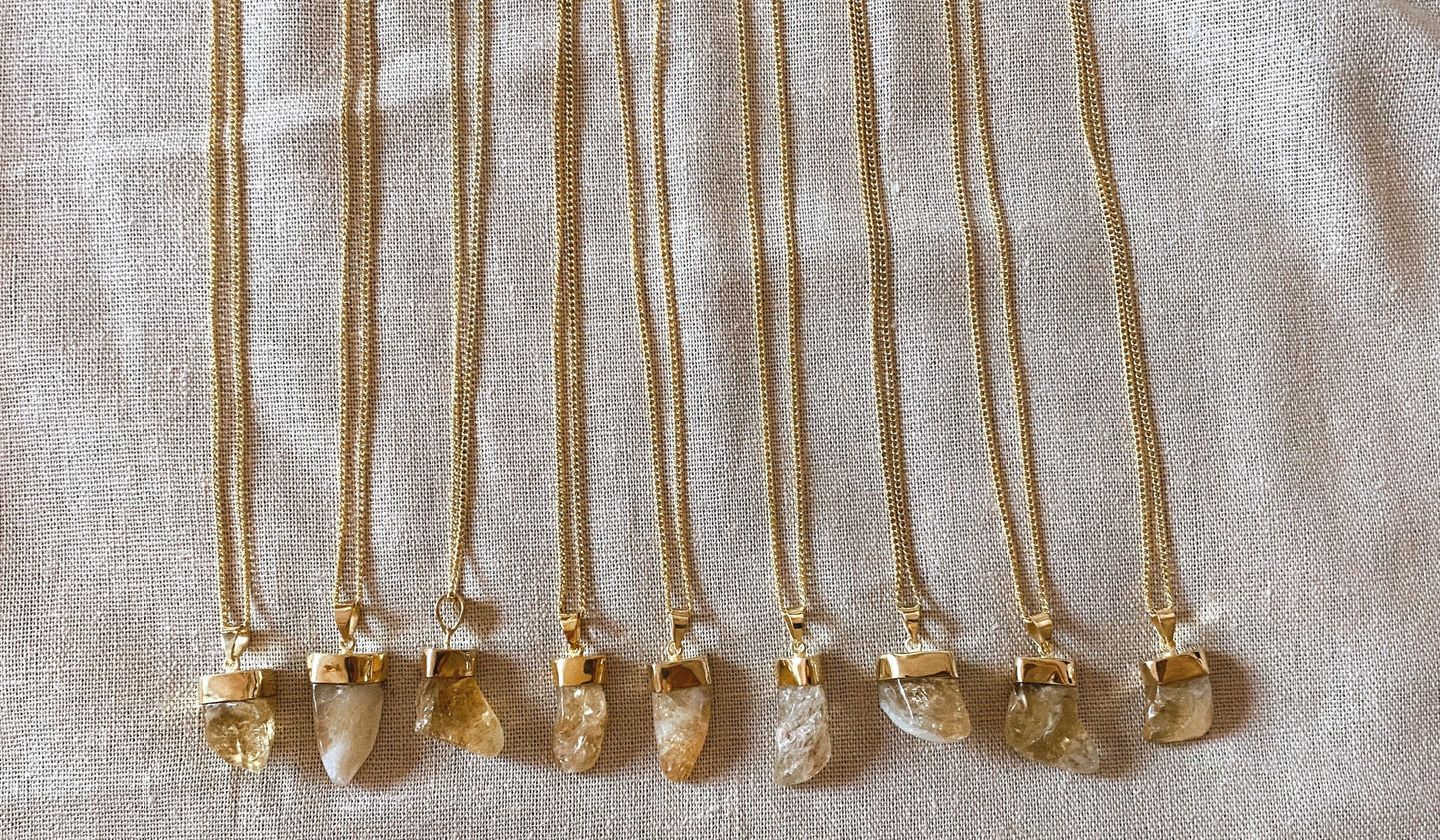 MENTARI CITRIN Halskette | Necklace Gold