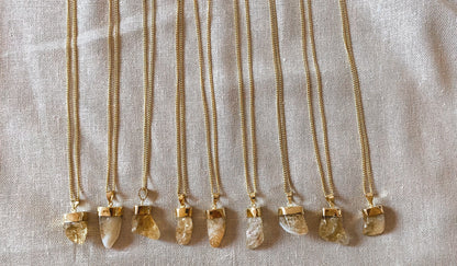 MENTARI CITRIN Halskette | Necklace Gold
