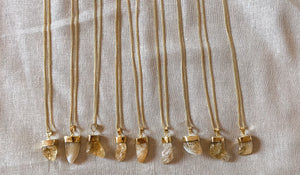 MENTARI CITRIN Halskette | Necklace Gold